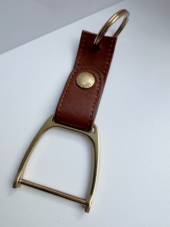 Ralph Lauren Accessories - Repurposed Ralph Lauren Equestrian Stirup Belt Loop to Keychain Purse Charm FOB
